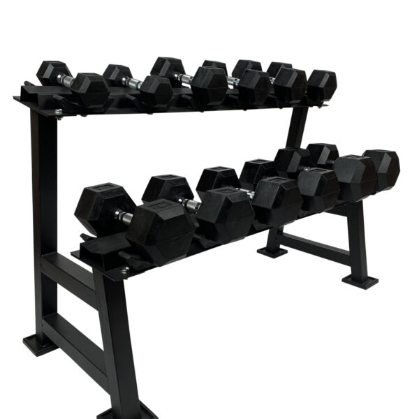 Hexa Håndvægte m. rack (2,5-30 KG) - Billede 4