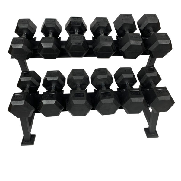 Hexa Håndvægte m. rack (2,5-30 KG) - Billede 3